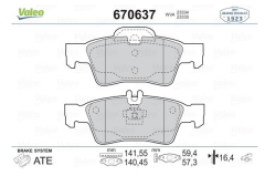 VALEO 670637 FREN BALATASI ARKA