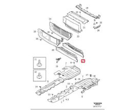 Volvo S90 V90 V90CC Ön Tampon Havalandırma Perdesi 31383212