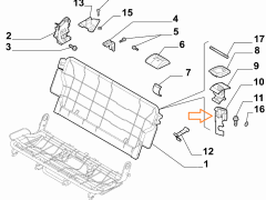 OPAR 55177742 Fiat Fiorino Koltuk Bakaliti