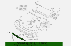 Volvo XC70 Arka Tampon Spoyleri 30698474