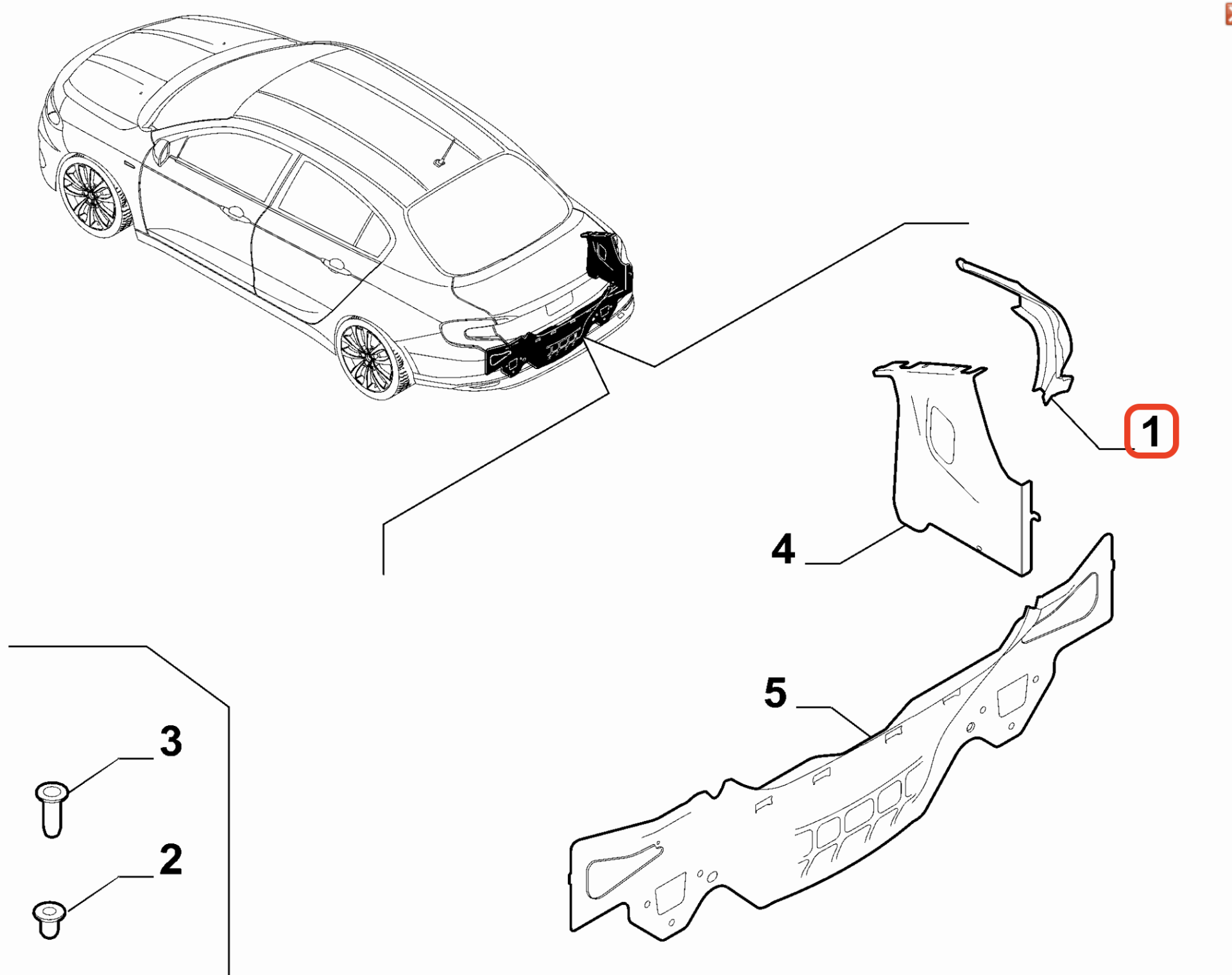 Fiat Egea Arka Sol Kanal Braketi OPAR 52238193