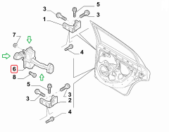 Punto Arka Sağ / Sol Kapı Gergisi 51961552