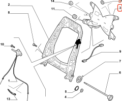 Fiat Punto Bravo Fiorino Doblo Ön Koltuk Diyafram OPAR 51771101