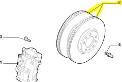 Fiat Scudo, PSA Jumpy Expert Ön Fren Diski 1401416880 (adet)