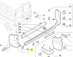 FIAT PEUGEOT CITROEN Tampon Bakaliti / Köşesi 735383190