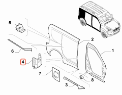 Fiat Doblo Arka Sağ İskelet Taşıyıcı OPAR 51830318
