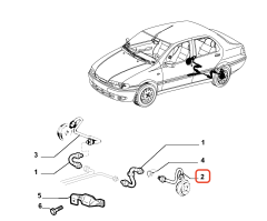 Fiat Palio Fren Borusu Arka Sol OPAR 98822129