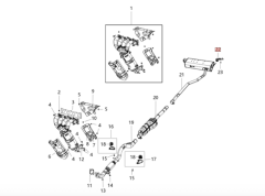 Jeep Compass Arka Egzoz Braketi MOPAR 68317997AA