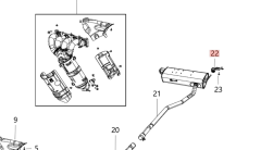 Jeep Compass Arka Egzoz Braketi MOPAR 68317997AA