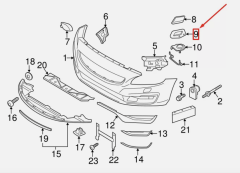 Volvo S60 V60 Sağ Far Yıkama Kapağı Braketi 31353225