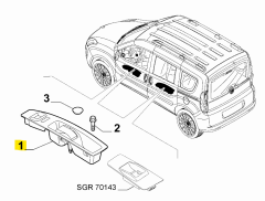 FIAT Cam Açma Kapama Kumanda Butonu 735594969