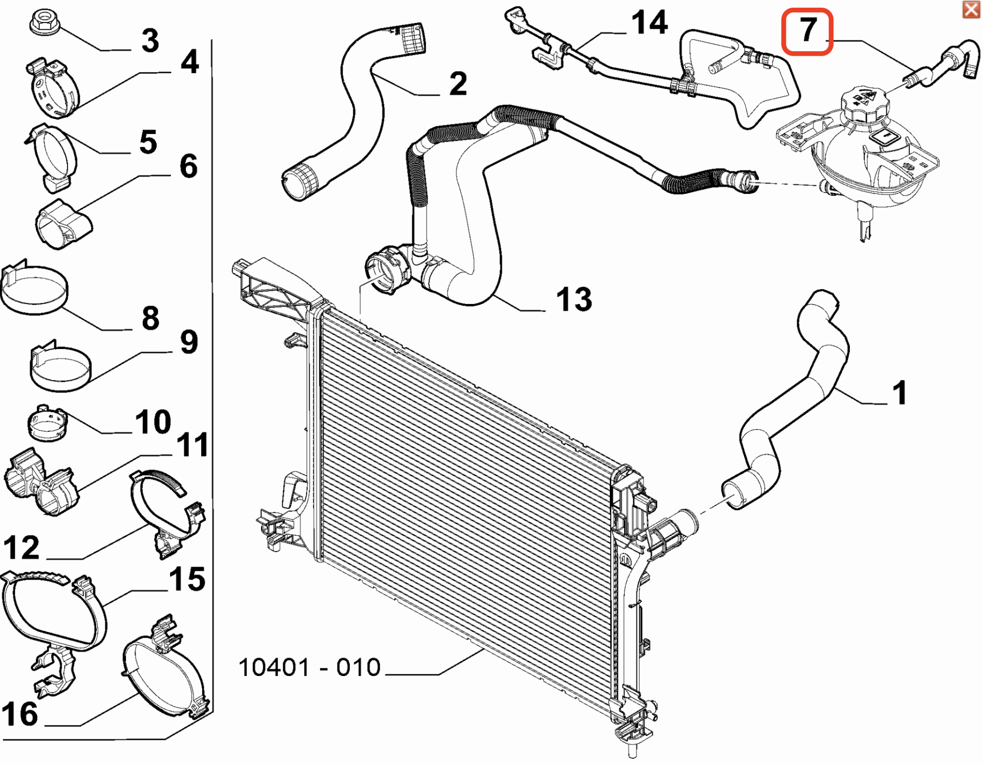 OPAR 52082465 Fiat Egea Esnek Boru