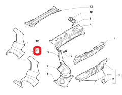 FIAT Bravo Sağ Arka Çamurluk 71748742