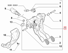 Fiorino Pedal Grubu 51869684