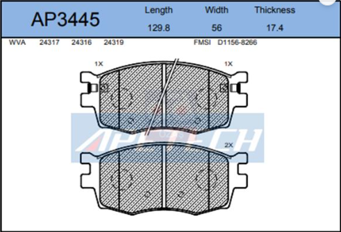 APETECH AP3445 ÖN BALATA