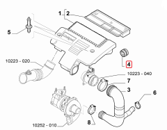 FIAT Egea Arka Hava Filtre Kazanı Lastiği Takozu OPAR 51928749