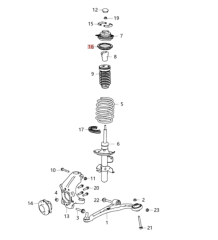 Jeep Cherokee Chrysler 200 Arka Helezon Yayı Üst Lastiği 68237127AA / 53317176