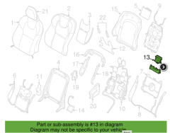 Volvo Koltuk Ayar Düğmesi (Bel Kısmı) 32403273 / 31498951 / 31413861 / 32367601