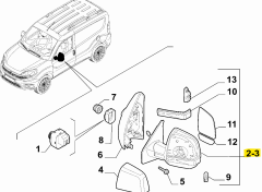 FIAT Doblo Dış Dikiz Aynası 1029112