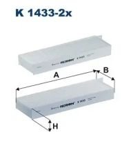 FILTRON K1433-2x Polen Filtresi 9833350880