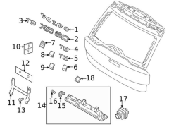 VOLVO V90  Arka Bagaj Kapağı Açma Kolu 31675542 : 31416518; 32394644