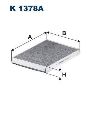 FILTRON K1378A Polen Filtresi (Karbonlu) 	 4M0819439A