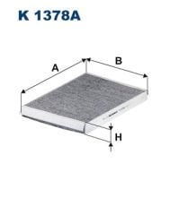 FILTRON K1378A Polen Filtresi (Karbonlu) 	 4M0819439A
