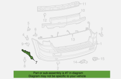 Dodge Journey Arka Sol Tampon Braketi MOPAR 5178413AF