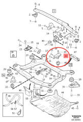 Volvo S60 S80 V70 XC70 XC90 Motor Travers Braketi 31262325