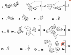 Fiat 500 Punto Linea Yakıt Borusu Tespit Parçası OPAR 51770202