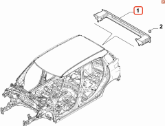 FIAT 500L Arka Tampon Demiri OPAR 51904088