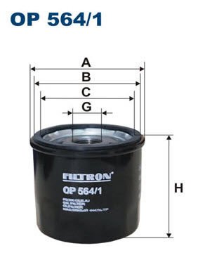 FILTRON OP564/1 Yağ Filtresi 96475855