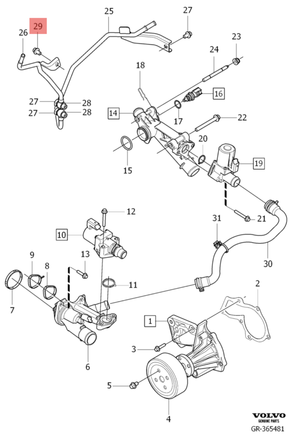 Volvo Hortum Braketi Vidası 30723306