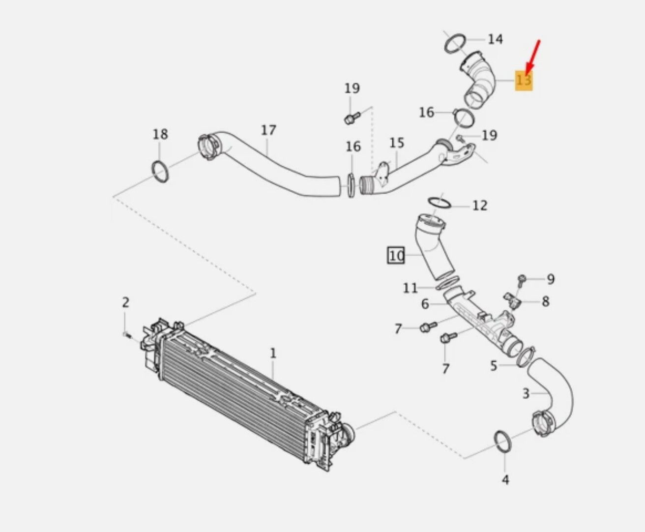 VOLVO XC40 2.0 D4 Turbo Hortumu 32252661