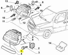 FIAT Doblo Sağ Far 46807766