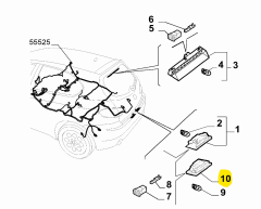 Alfa 147 159 Giuiletta Fiat Doblo Plaka Lambası OPAR 51713400