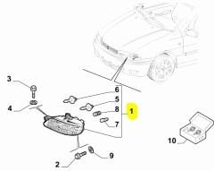 Palio Albea Ön Sağ Far OPAR 51773143