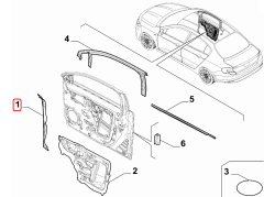 Fiat Egea Ön Sol Kapı Fitili OPAR 52060180