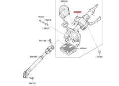 Kia Ceed 2 Direksiyon Mili  Kolonu 56390A5010