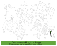 Volvo V60 V90 XC60 Arka Koltuk Mandal Braketi 39841455