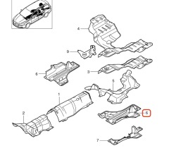 Volvo S60 S80 V70 XC70 Arka Sağ Alt Gövde Paneli 31463564