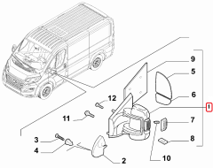 Ducato Sağ Dış Dikiz Aynası 735661845 : 735773366