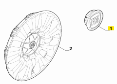 AYHAN A6919 FIAT Linea Palio Punto  Egea Doblo Fiorino Jant Göbek Arması 735448759