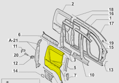 Fiat Scudo Arka Sağ Çamurluk 9467035988