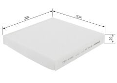 BOSCH 1987432166 POLEN FİLTRESİ 	 80292-SDC-A01