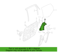 Volvo S90 V90 Arka Sol Kapı Braketi 32310890