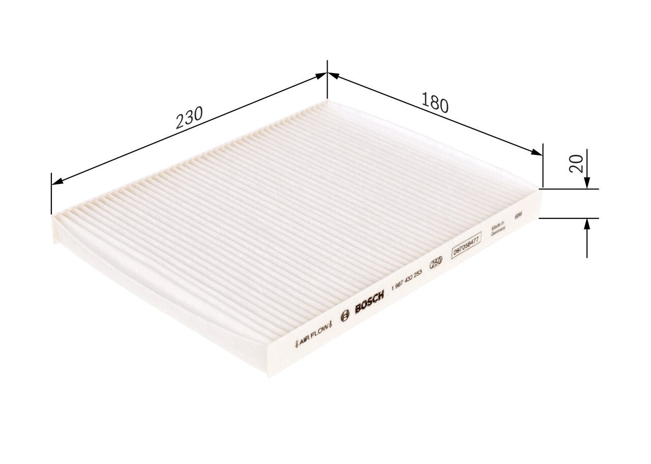 BOSCH 1987432253 POLEN FİLTRESİ 	 971331P000