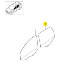 Volvo XC60 Arka Sol Kapı Camı 31386800 / 30745625