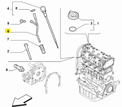 FIAT Yağ Çubuk Borusu OPAR 46526280
