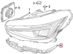 Volvo  C40 XC40 Sağ Far Braketi 31655959